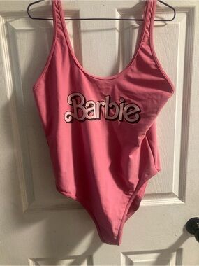 Barbie Vibrant Pink Logo Swimwear